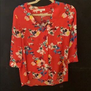 Floral Satin Top
